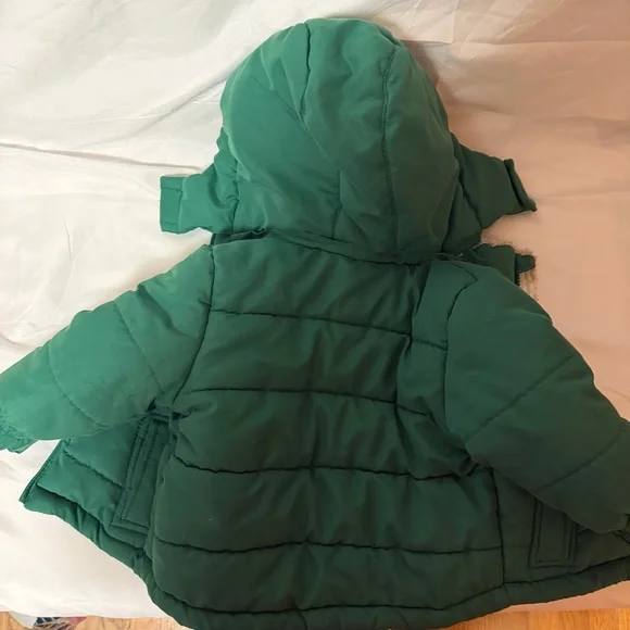 London Fog Green Jacket with Cream Lining - Picture 4 of 4